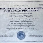 Shweta Menon Instagram - To the moon and back, a symbol of our infinite love! 🌕 Throwback to 2020 when I surprised my hubby Sreevalsan Menon with a moon land ownership certificate. 🌙✨ @psreevalsan With India's Chandrayaan 3 success, who knows, maybe we'll visit soon too! 😉🚀 #ToTheMoonAndBack #UnforgettableMoments #LoveAcrossTheCosmos