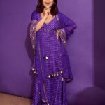 Shweta Tripathi Instagram - P for Purple, P for Parul, P for Pi Papa Para Pa!! 🥳💜✨ 📸 @anurag_kabburphotography Wearing @pinkcitybysarika @karishma.joolry @ishhaara Styled by @purplerhapsody Beauty @krisann.figueiredo.mua Mane @makeupbyvirja Style team @monica_nim #Kaalkoot #BigBoss