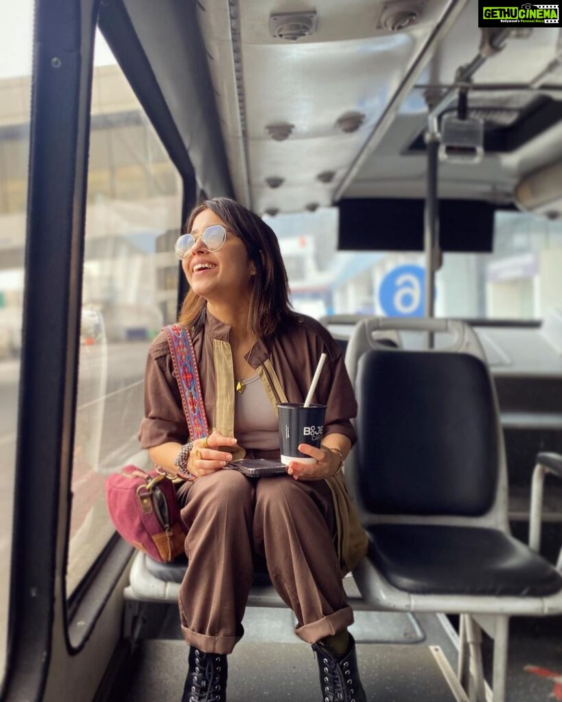 Shweta Tripathi Instagram - What I do on flights = 🎶 + 📖 + 🥪 + ☕️ What do you do on ✈️?