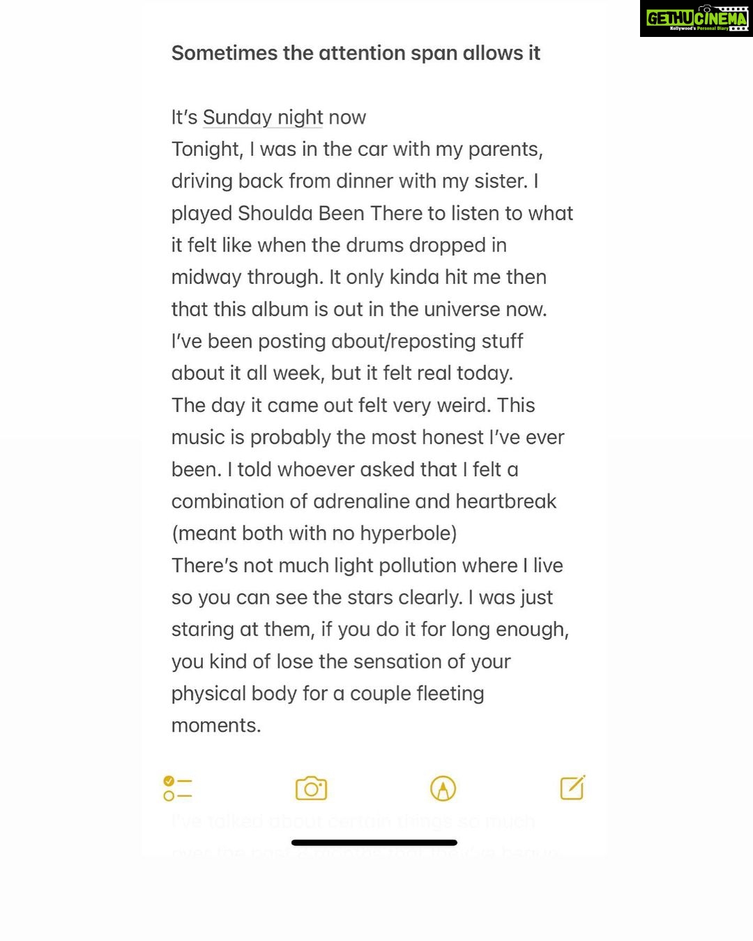 Sid Sriram Instagram - Sometimes the attention span allows it Musings from Sunday night It only lets me tag 20 ppl but I wanna tag like 100 ppl Also this is riddled w grammatical errors, but y’all know what it is already