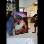 Sneha Sreekumar Instagram - Got a spl gift for @kedarsnehasreekumar 's nameingceremony 🥰 Thank you so much @papervapors for this beautiful gift 🥰 #gift #photo #reelsinstagram #reelsinsta #reelaupload #reels #marimayam #mandothari