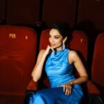 Sobhita Dhulipala Instagram - Press conference for #TheNightManager in Mumbai ki बारिश wearing Kaveri-blue 💙🩵🤍 Out in 2 daaaaaays!