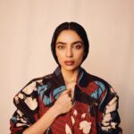 Sobhita Dhulipala Instagram – MIH press diaries 
This look felt beautifully unique. 
Somewhere from the world of Samurais and Geishas..warm warm winters and crayon-drawn skies