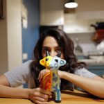 Sobhita Dhulipala Instagram - Please say hi to this cutie. Got him from the set of MIH S1 in 2017! I had even named him Rubaab. Lol Originally a white (and black dotted) paper mache goat/lamb, the fellow’s been given a nice makeover from painter @vikikistudio. Thanks for the colour and thanks for the teeth! She said she was inspired by my Gemini-ness and so, gave him a 2-in-1 personality 😛