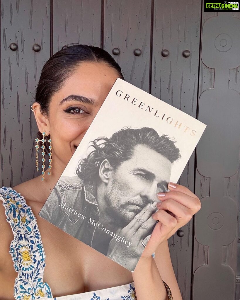 Sobhita Dhulipala Instagram - Easily the finest book I’ve read in the past few months. What an incredible life-story. Like a song, really. Tastes like boisterous laughter and earned freedom 🤍 @officiallymcconaughey you are a legend!!