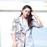 Sonalee Kulkarni Instagram - Which look do you like the most ? Styled by @sshorewala #sonaleekulkarni #ootd #ootw #fashion #pants #blazer #saree #blue #grey #pink #dress #instagram #instastyle