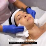 Sonalee Kulkarni Instagram – Our lovely @sonalee18588 experiencing ultimate relaxation while getting her Kaizen signature facial!✨⚡️
.
.
#facials #relaxation #relaxingfacial #relaxingfacials #facialtreatments #facialskincare #skinlove #loveyourskin #skincare #facialrejuvenation #signaturefacial #kaizenbydermavilla #kaizen #kaizenstateofmind #celebrityfacials #facialmassage Dermavilla