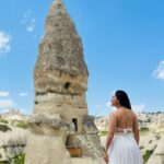 Sonalee Kulkarni Instagram - If you stay in a cave hotel and don’t ‘gram it wearing a beautiful dress, did you even go to Cappadocia though🤪 Thank you for an amazing stay @azacavehotel Loved your hospitality, breakfast and warmth 🧿 P.S. Japanese restaurant was a pleasant surprise! #cappadocia #turkey #sonaleekulkarni #travelphotography #travelblogger #traveller AZA Cave Hotel