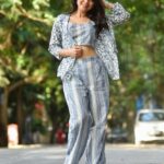 Sonalee Kulkarni Instagram – Talking about #blues on a rainy #tuesdaymorning 🌧️ 

Outfit – @futarichhori 
Hair @tothenines_salon 
Makeup by – @shrutisharma1002 
Location – @tothenines_salon
Photographer –  @saneshashank 

#sonaleekulkarni #instagram #instagood 
#style #marathimulgi To the Nines