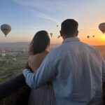 Sonalee Kulkarni Instagram - #postcards from #cappadocia One of the most magical sunrises I’ve seen! Dream come true in landscape mode ! #sonaleekulkarni #cappadocia #birthdaytrip #bucketlist #birthdaypact with @kb_keno turkey #kapadokya #traveller Cappadocia / Kapadokya
