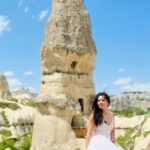 Sonalee Kulkarni Instagram - If you stay in a cave hotel and don’t ‘gram it wearing a beautiful dress, did you even go to Cappadocia though🤪 Thank you for an amazing stay @azacavehotel Loved your hospitality, breakfast and warmth 🧿 P.S. Japanese restaurant was a pleasant surprise! #cappadocia #turkey #sonaleekulkarni #travelphotography #travelblogger #traveller AZA Cave Hotel