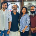 Soundarya Rajinikanth Instagram – My team and I are thrilled to get the blessings of “the one and only” today for our webseries 💥💥🙏🏻🙏🏻💥💥 thank you thalaivaaaa ⭐️⭐️⭐️⭐️ thank you Superstar ✨✨⚡️⚡️💫💫 thank you my dearest appa 🩵❤️🩵❤️🩵❤️ onwards & upwards 🙏🏻🙏🏻🙏🏻 gods and gurus grace !!!! @may6ent