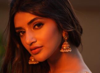 Sreeleela Instagram - Feeling the hour 🧡 . . . . . . . . 📸- @stories_of_cnu 👗- @kanakadharadesigns 💄 - @makeupbyharika Hair - @koduruamarnath