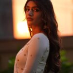Sreeleela Instagram - Feeling the hour 🧡 . . . . . . . . 📸- @stories_of_cnu 👗- @kanakadharadesigns 💄 - @makeupbyharika Hair - @koduruamarnath