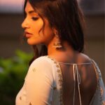 Sreeleela Instagram - Feeling the hour 🧡 . . . . . . . . 📸- @stories_of_cnu 👗- @kanakadharadesigns 💄 - @makeupbyharika Hair - @koduruamarnath