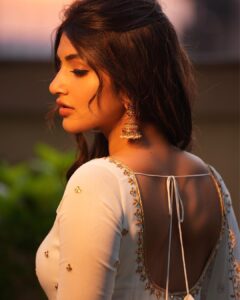 Sreeleela Instagram - Feeling the hour 🧡
.
.
.
.
.
.
.
.
📸- @stories_of_cnu 
👗- @kanakadharadesigns
💄 - @makeupbyharika 
Hair - @koduruamarnath