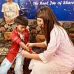 Sreeleela Instagram - Embraced the joy of Rakshabandhan with my adorable little gundus! Every moment spent with them fills my heart with immense joy and laughter. Grateful for being welcomed into their loving family 💕 My Cheers Family 🏡💗 #HEREFORYOU