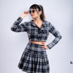 Sreethu Krishnan Instagram - 🖤🤍🖤 Mua and hairdo @kalps_makeover_artist 📸 @68focus_photography Outfit @tina_rosario_the_design_house #sreethukrishnan #bts