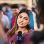 Sreevidya Nair Instagram - Some favourite candids from yesterday’s Pooja function of @superzindagiofficial ☺️❤️ 📷 @unnisurendran Anjumana Devi Temple
