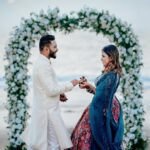 Sreevidya Nair Instagram - @sreevidya__mullachery 💍 @rahul_ramchandrann 📸@wingsman__munavarali @wings_media #event @1m_events #outfits @jazaashdesignstudio @kurdhishdesigns #MUA @arun_uthradam #hair @hennamakeupstudio