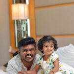 Sridevi Ashok Instagram - That’s our Sunday family time …🥰❤️ @ashok_chintala @sitara_chintala #srideviashok #familytime #familyphotography #westinchennai #couplegoals #fashionstyle #fashionblogger #fashionable #chennaiinfluencer #westin #marriottbonvoy #marriott The Westin Chennai Velachery