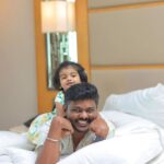Sridevi Ashok Instagram - That’s our Sunday family time …🥰❤️ @ashok_chintala @sitara_chintala #srideviashok #familytime #familyphotography #westinchennai #couplegoals #fashionstyle #fashionblogger #fashionable #chennaiinfluencer #westin #marriottbonvoy #marriott The Westin Chennai Velachery