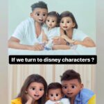 Sridevi Ashok Instagram - What if we turn to Disney Characters @ashok_chintala @sitara_chintala
