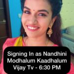 Sridevi Ashok Instagram - Read it : A few weeks ago, I was asked to replace Nandhini in the Vijay TV serial Modhalum Kaadhalum. My friend Ramya was originally playing the role, but she had to leave the show. I had to watch a few episodes to understand the story and the characters. I am excited about this opportunity, and I will do my best to entertain the audience. It may take some time for everyone to accept the new Nandhini. I will try my best to portray the character in my own style. However, I ask that you please do not judge my personal life based on my fictional role. Nandhini is a fictional character, and I am a real person. I am happy to be working with director @suresh_shanmugam25 sir and sharing the screen space with my darling Amma @nalini.nair.official garu, Appa Kavithalaya Krishnan Sir, @sameer_starboy and @ashwathy_ash_ I would appreciate your support for Nandhini’s role. Please feel free to share your constructive feedback with me. #srideviashok #modhalumkaadhalum #modhalumkadhalum #modhalumkaadhalumserial #vijaytelevision #vijaytv #tamiltelevision #tamilserial #chennaiinfluencer
