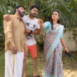 Sridevi Ashok Instagram - Fun at #Ponni sets . @actor_varun_udhai_ @actor_yuvanrajnethrun