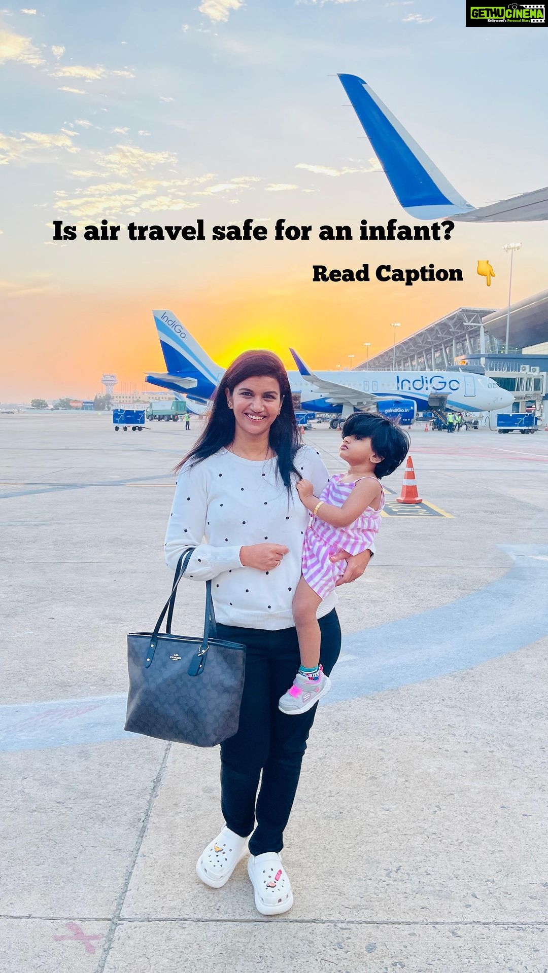 Sridevi Ashok Instagram - Is air travel safe for an infant? Typically, air travel is appropriate for most healthy, full-term infants. However, before you fly with your baby, consider: Your baby’s age and health. Your baby’s health care provider likely will discourage unnecessary air travel shortly after birth. Newborns have developing immune systems and air travel increases their risk of catching an infectious diseases. Your baby’s ears. Changing cabin pressure during a flight causes temporary changes in middle ear pressure. This can trigger ear pain. To help relieve the discomfort in your baby’s ears, offer your baby breast milk, bottle or pacifier to suck on during takeoff and the initial descent. It might help to try to time feedings so that your baby is hungry during these times. If your baby has had ear surgery or an ear infection two weeks before your flight date, ask a health care provider if it’s safe to fly. When you are booking flight ticket , Make sure you include Baby’s name in the ticket. Carry birth certificate soft copy or hard copy for baby age verification/Identity if you dont have an Aadhaar for baby . If it is short travel , carry some snacks to keep them engaged . I should be able to help you if you have more questions. Comment here . Dont DM.
