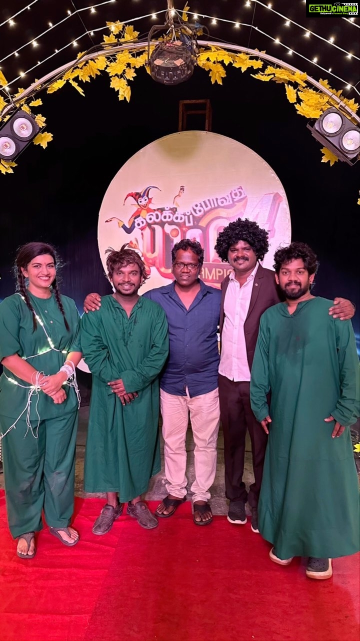 Sridevi Ashok Instagram - @director_thomson_vijaytv thank you for giving me an opportunity in KPY 🙏🏻 It was great working with @palani_pattalam @vinothkpy @nanjilvijayan @diwakar_actor @sarath_kpy @jayachandran_official @bharath_vijaytv