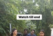 Sridevi Ashok Instagram - Vibing for the trend with my ponni team. @vaishusundarofficial @actorsabari @karthik_sasidharan_official @vedhasya2018 #srideviashok