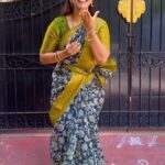 Sridevi Ashok Instagram - Going with the trend❤️❤️ Nee thana venum thangam @ashok_chintala Saree courtesy @lfab_creations #srideviashok # couplegoals #trendingsongs #instagood #instadaily