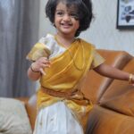 Sridevi Ashok Instagram - This is our Onam photoshoot. @sitara_chintala you are soo grown up and looking damn cute.. We wish you all a Happy Onam 🫶❤️ Photography : @ashok_chintala #srideviashok #onamphotoshoot #onam #onam2023 #modelshoot #chennaiinfluencer #fashionblogger #fashionable #mommyblogger #chennaimommyblogger Chennai, India