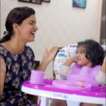 Sridevi Ashok Instagram - To make @sitara_chintala ‘s meal time fun with her comfort I use @luvlap.in 5 in 1 silicone baby cutlery set, Baby feeding and weaning essentials . It’s made with Food Grade Silicone, so 100% baby safe. Plus it’s bpa free& Non Toxic as well. #srideviashok #babyessentials #babyfood #luvlap #luvlaphappybaby