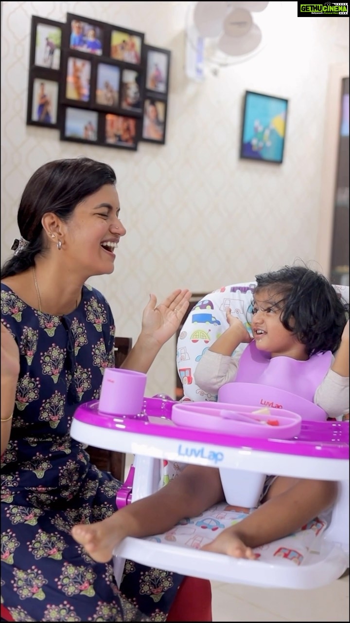 Sridevi Ashok Instagram - To make @sitara_chintala ‘s meal time fun with her comfort I use @luvlap.in 5 in 1 silicone baby cutlery set, Baby feeding and weaning essentials . It’s made with Food Grade Silicone, so 100% baby safe. Plus it’s bpa free& Non Toxic as well. #srideviashok #babyessentials #babyfood #luvlap #luvlaphappybaby