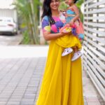 Sridevi Ashok Instagram - Happiness is wearing the same dress ❤️ Mom & Dress Combo : @io__fashion Photoshoot : @ashok_chintala #srideviashok #fashionable #fashionblogger #fashiongram #designerchildrenswearofficial #designerwearinspiration #momanddaughter #momanddaughterdress #chennaiinfluencer Chennai, India