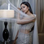 Srinidhi Ramesh Shetty Instagram - Sparkle & shine ✨️🤍 . . . . . Outfit @taruntahiliani Stylist @niru05_raghupathy Jewellery @kyra_gallery Makeup @roshnisafir Hair @babita.kc.1272 Photos @faisal_tirz #SIIMA2023 ✨️