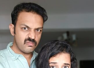 Sriranjani Sundaram Instagram - If another lockdown happens every house will become big boss house. Pls help #nomorelockdowns #amitbhargav #sriranjani #couplevideos