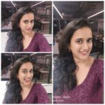 Sriranjani Sundaram Instagram - 💜💜💜 When your hair is a mess but you camouflage it on one side hehe #purplechameleon