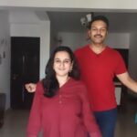 Sriranjani Sundaram Instagram - Little jiggle little giggle #realpair #husbandwife #amitbhargav #sriranjani