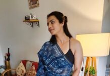 Sruthi Hariharan Instagram - When you know you can never go wrong with a saree irrespective of the drape . For @bisff.blr @shivugowda2011@kammarishivarajchary