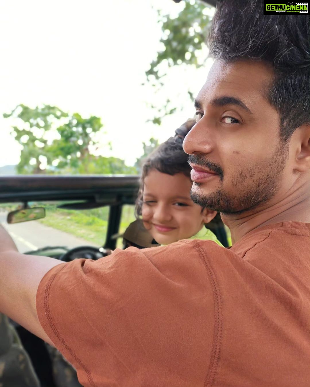 Sruthi Hariharan Instagram - Celebrating you cos you are one of the best fathers ever, irrespective of whether you give our little big girl, that extra screen time or not :) To the most fun, most adventurous, most circus doing, best partner in anything from little mindless games to going motta, or putting juttu - daddy - we love you . @raamkumar.r Also the first picture there is through her lens- she @howiwanderwhatyouare ♥️