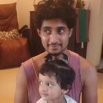 Sruthi Hariharan Instagram - Celebrating you cos you are one of the best fathers ever, irrespective of whether you give our little big girl, that extra screen time or not :) To the most fun, most adventurous, most circus doing, best partner in anything from little mindless games to going motta, or putting juttu - daddy - we love you . @raamkumar.r Also the first picture there is through her lens- she @howiwanderwhatyouare ♥️