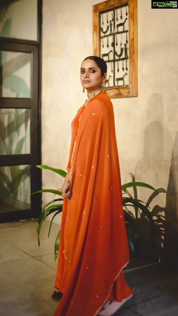 Surabhi Lakshmi Instagram - The joy of dressing classy is an art. Wearing beautiful Anarkali suit from : @labeljasminbasheer Styling: @rashmimuraleedharan Hair&makeup: @amal_ajithkumar Photography: @merin__georg Aluva,cochin