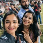 Surabhi Santosh Instagram – Mid game selfie! ❣️

#CCL #keralastrikers #cheersquad Green Field Stadium, Karyavattom