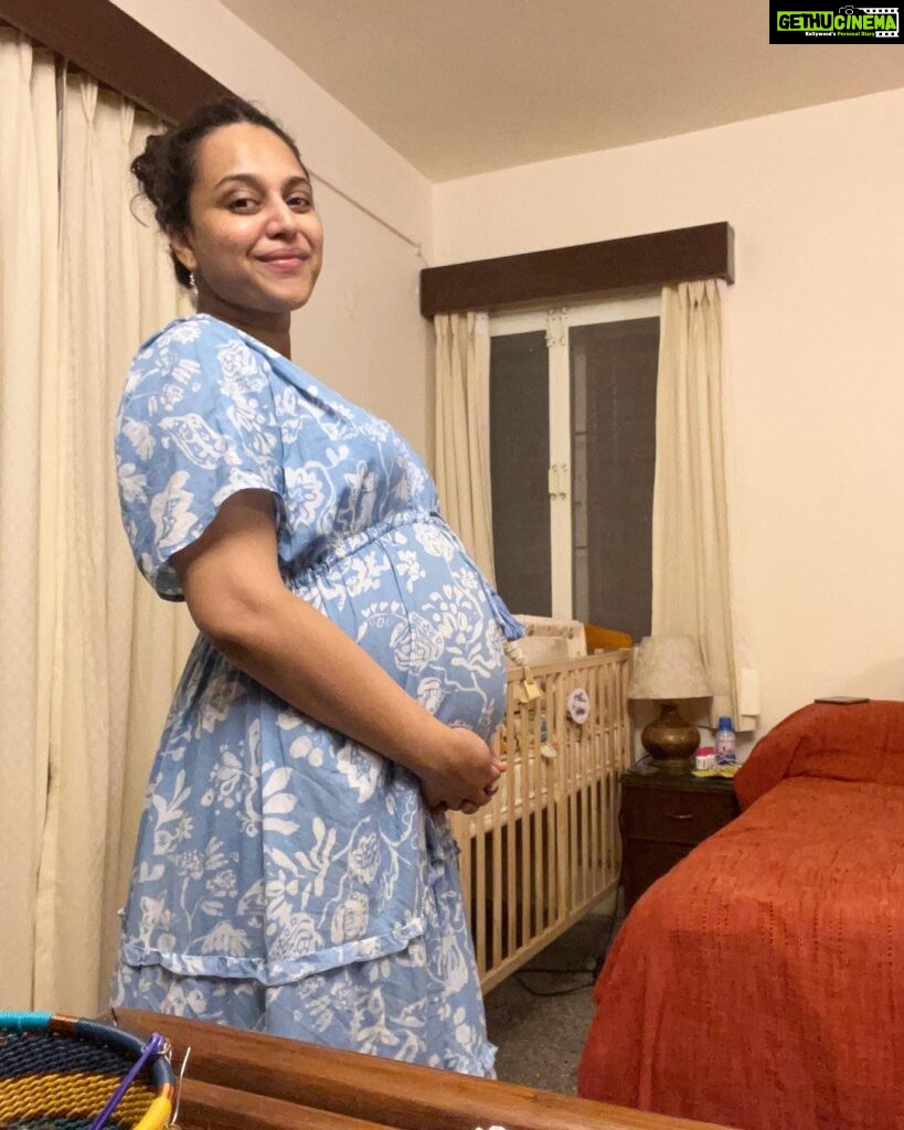 Swara Bhaskar Instagram - Installed a crib in our room in preparation of new arrival (crib courtesy @bhoomilogy )… swipe to see who claimed dibs! The first occupant of the crib who BTW refuses to leave it! 😬😳🙄 Your first child @fahadzirarahmad 🧿🪬💜✨ #pregnancyposts #petparent