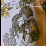 Swathi Reddy Instagram – Thank you @flairportrayals for thinking of us and your time. Wishing you joy cause it is a joy for me to be sharing these posts. Whichever tag comes to my notice. And your caption was filled with even more passion. Thanks again from team #monthofmadhu

She expressed. 

This Beautiful Song lyrics humming in my mind and Started the  Illustration of (Lekha & Madhu) Characters from the Movie #MonthofMadhu

“Immersed in the enchanting melodies of ‘Month of Madhu,’ my brush caressed the canvas, capturing the essence of eternal love and the rhythm of intertwining hearts. This painted couple art, a lyrical ode to the movie’s soul-stirring songs, is a testament to the timeless power of music and the boundless depths of emotion.”

Wishing the [Movie Team] all the success and magic on their journey! ✨

@swati194 
@naveenchandra212