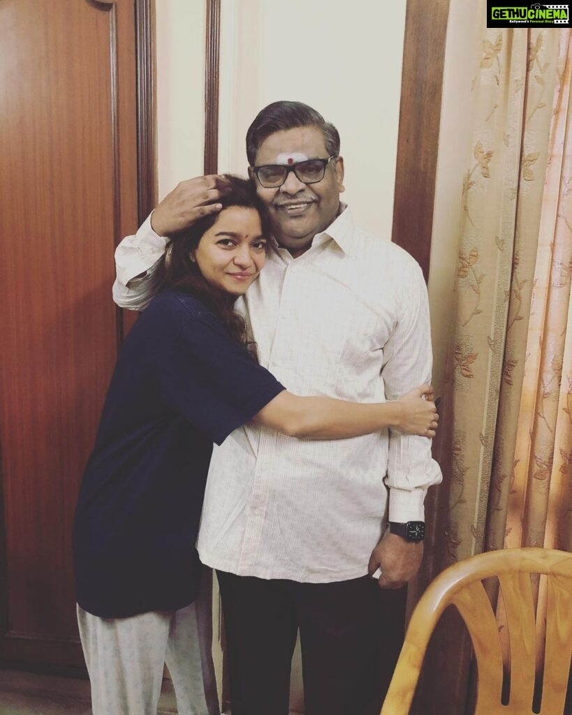 Swathi Reddy Instagram - Peddananna. Sometimes late in the night when it’s really quiet, I can hear him singing with passion. One such night I realised it’s been 15 years he and family moved in next door and I didn’t have a single picture with just him and I. I jumped out of bed when dawn hit, brushed and ran and hugged him. We had some chai, spoke for hours like we do and peddamma took this picture. In this crazy world, and even more intense industry, he has been the lotus in the pond. Through his songs and conversations he has kept me and others afloat. The universe has been partial by sending him so near so God can speak through him to me directly. The first day I met him, standing between furniture and piles of boxes filled with many awards, he told me not to call him Shastri Garu but only Peddananna and some things stay❤️