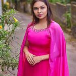 Tanvi Ram Instagram - Twirling into grace and charm, draped in the hues of pink💕 Photographer - @zoom.inphotography Stylist - @mehaka_kalarikkal Attire - @mahekdesigns MUA - @femy_antony__ Earrings - @makeoveravenue